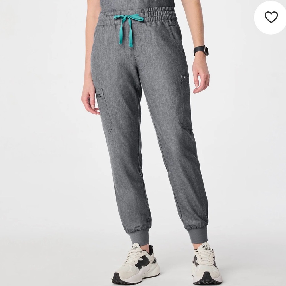 High-Waisted Medium Women’s Figs Joggers - 5 pocket in graphite gray